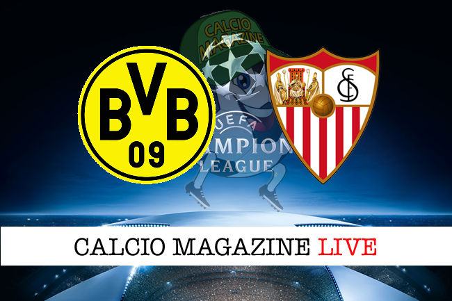 Borussia Dortmund Siviglia cronaca diretta live e risultato in tempo reale