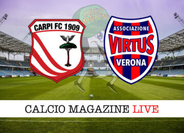 Carpi - Virtus Verona cronaca diretta live risultato in tempo reale