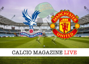 Crystal Palace Manchester United cronaca diretta live risultato in tempo reale