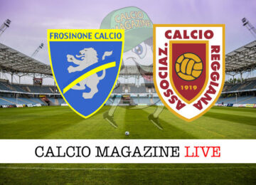 Frosinone - Reggiana cronaca diretta live risultato in tempo reale