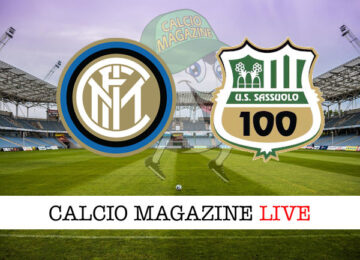 Inter - Sassuolo cronaca diretta live risultato in tempo reale