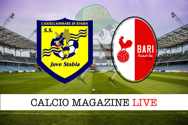 Juve Stabia Bari cronaca diretta risultato in tempo reale