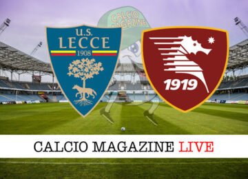 Lecce - Salernitana cronaca diretta live risultato in tempo reale