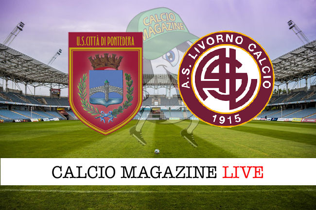 Pontedera - Livorno cronaca diretta live risultato in tempo reale