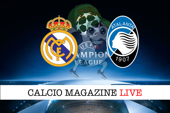 Real Madrid Atalanta cronaca diretta risultato in tempo reale