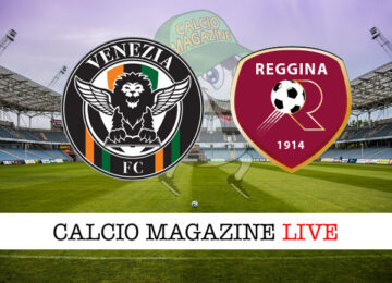 Venezia - Reggina cronaca diretta live risultato in tempo reale