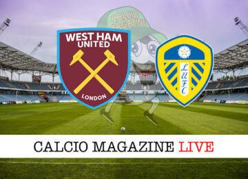 West Ham Leeds United cronaca diretta risultato in tempo reale