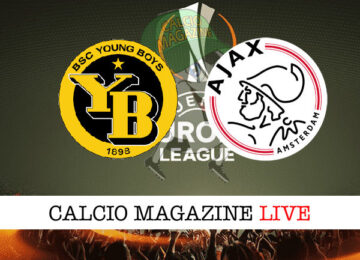 Young Boys Ajax cronaca diretta live risultato in tempo reale