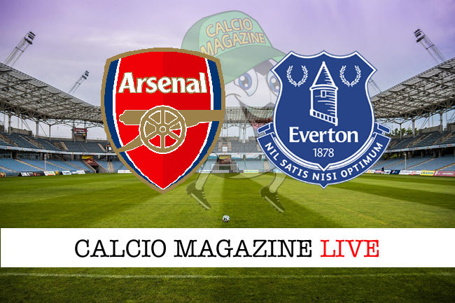 Arsenal - Everton cronaca diretta live risultato in tempo reale