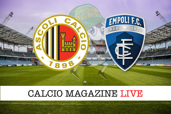 Ascoli - Empoli cronaca diretta live risultato in tempo reale