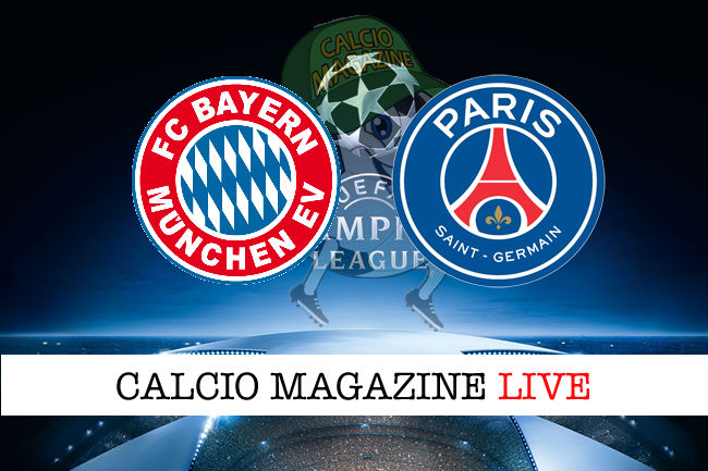 Bayern Monaco - PSG cronaca diretta live risultato in tempo reale