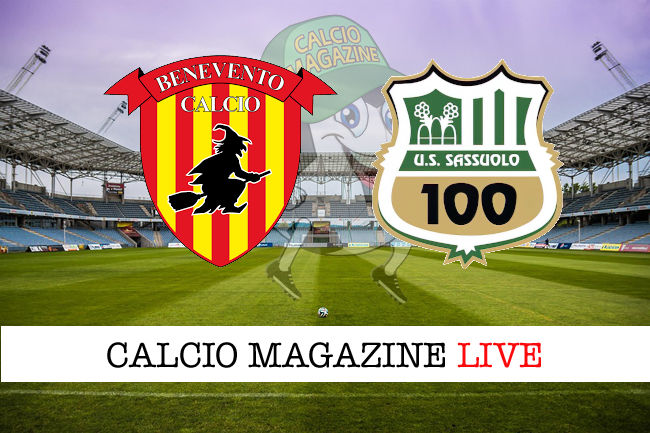 Benevento - Sassuolo cronaca diretta live risultato in tempo reale