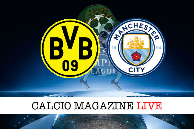 Borussia Dortmund - Manchester City cronaca diretta live risultato in tempo reale