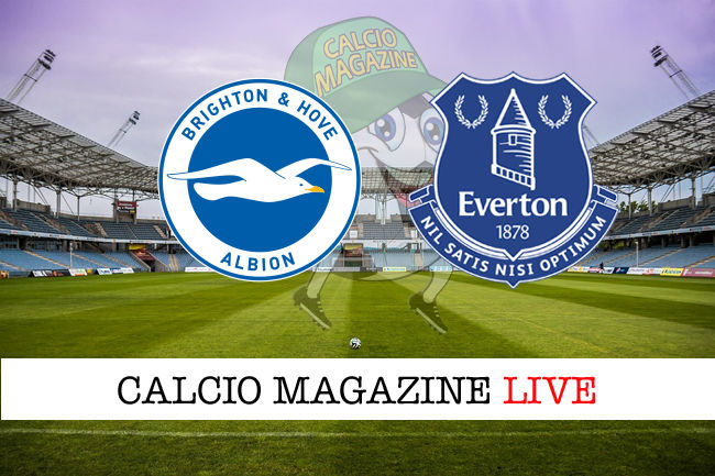 Brighton – Everton cronaca diretta live risultato in tempo reale