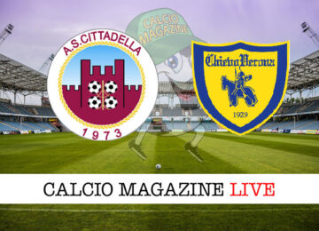 Cittadella - Chievo cronaca diretta live risultato in tempo reale