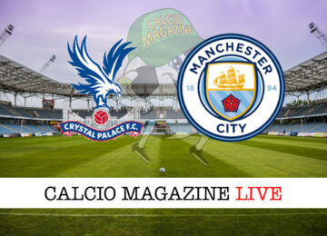 Crystal Palace - Manchester City cronaca diretta live risultato in tempo reale