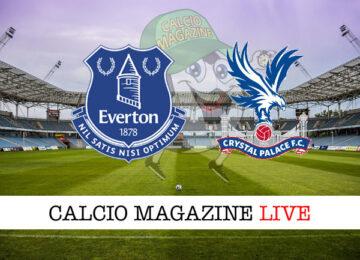 Everton - Crystal Palace cronaca diretta live risultato in tempo reale
