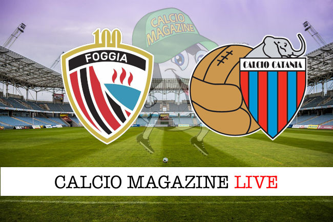 Foggia Catania cronaca diretta live risultato in tempo reale