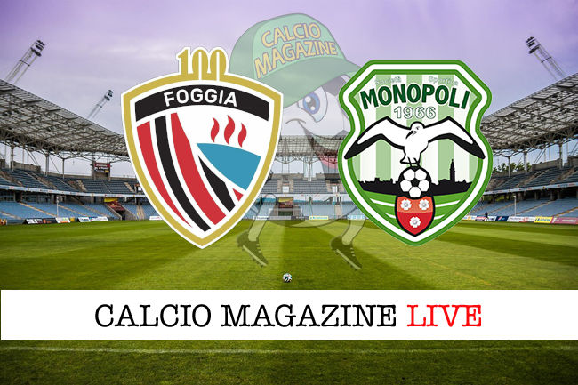 Foggia - Monopoli cronaca diretta live risultato in tempo reale