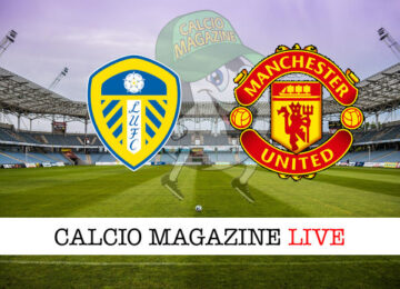 Leeds United - Manchester United cronaca diretta live risultato in tempo reale