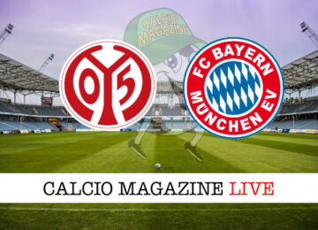 Mainz 05 - Bayern Monaco cronaca diretta live risultato in tempo reale