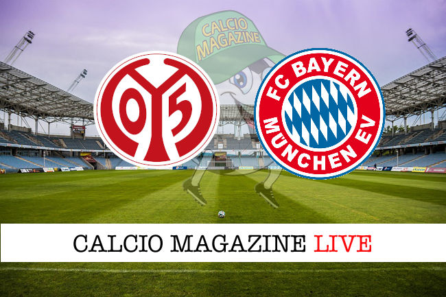 Mainz 05 - Bayern Monaco cronaca diretta live risultato in tempo reale