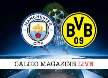 Manchester City - Borussia Dortmund cronaca diretta live risultato in tempo reale