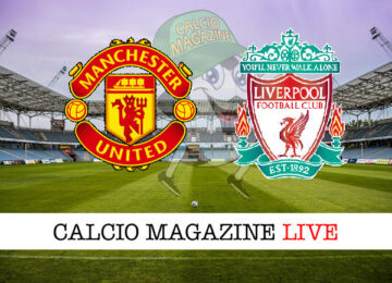 Manchester United - Liverpool cronaca diretta live risultato in tempo reale