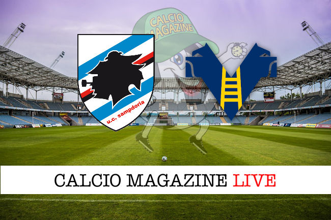 Sampdoria - Hellas Verona cronaca diretta live risultato in tempo reale