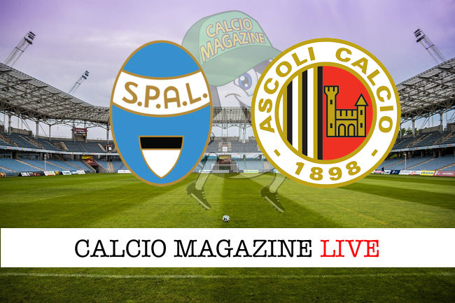 SPAL Ascoli cronaca diretta live risultato in tempo reale