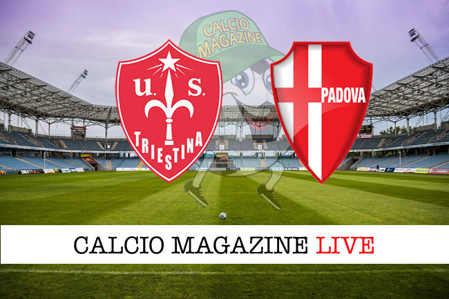 Triestina Padova Legnago Sudtirol cronaca diretta live risultato in tempo reale