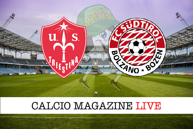 Triestina - Südtirol cronaca diretta live risultato in tempo reale