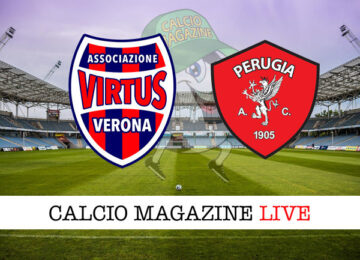 Virtus Verona - Perugia cronaca diretta live risultato in tempo reale