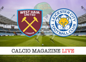 West Ham - Leicester cronaca diretta live risultato in tempo reale
