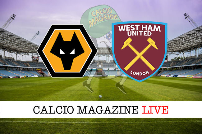 Wolverhampton - West Ham cronaca diretta live risultato in tempo reale