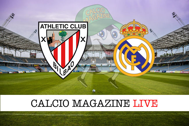 Athletic Bilbao - Real Madrid cronaca diretta live risultato in tempo reale