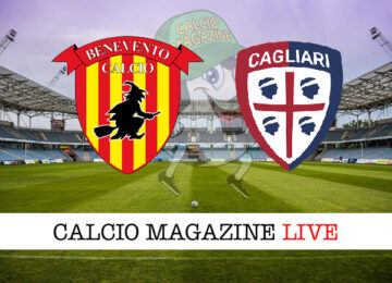Benevento Cagliari cronaca diretta live risultato in tempo reale