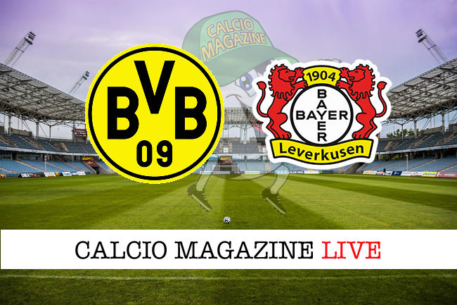 Borussia Dortmund Bayer Leverkusen cronaca diretta live risultato in tempo reale