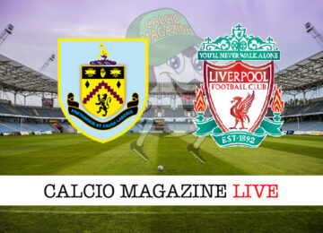 Burnley - Liverpool cronaca diretta live risultato in tempo reale