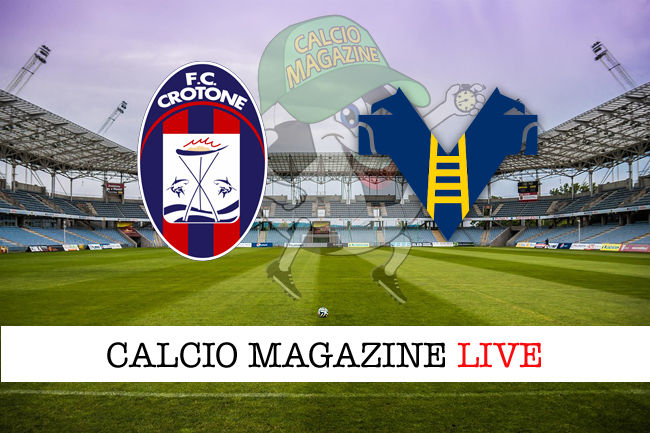 Crotone Hellas Verona cronaca diretta live risultato in tempo reale