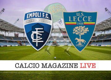 Empoli Lecce cronaca diretta live risultato in tempo reale