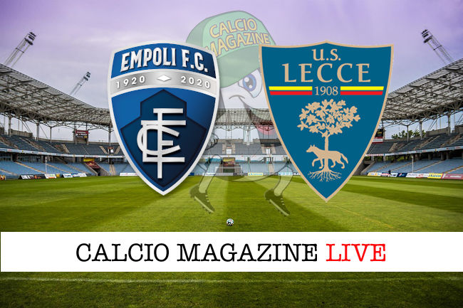 Empoli Lecce cronaca diretta live risultato in tempo reale