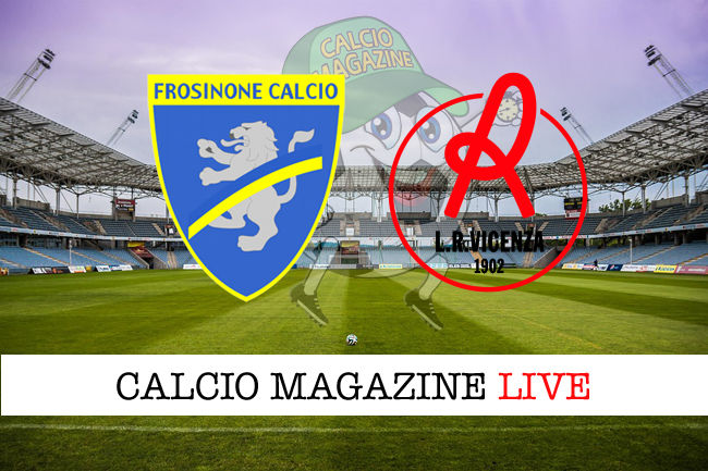 Frosinone - L.R. Vicenza cronaca diretta live risultato in tempo reale