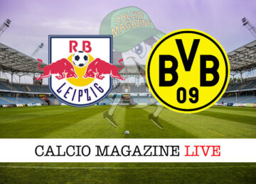 Lipsia - Borussia Dortmund cronaca diretta live risultato in tempo reale