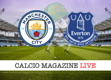 Manchester City - Everton cronaca diretta live risultato in tempo reale