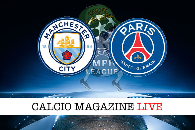 Manchester City - PSG cronaca diretta live risultato in tempo reale