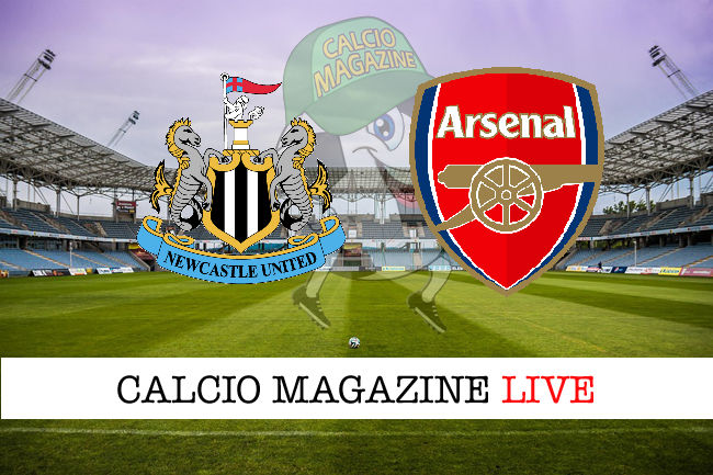 Newcastle - Arsenal cronaca diretta live risultato in tempo reale