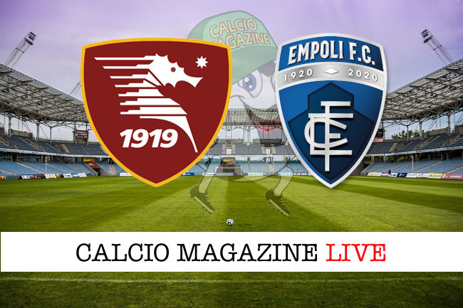 Salernitana Empoli cronaca diretta live risultato in tempo reale