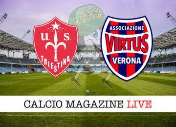 Triestina Virtus Verona cronaca diretta live risultato in tempo reale