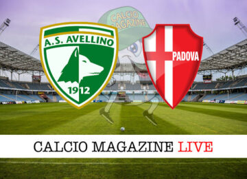 Avellino - Padova cronaca diretta live risultato in tempo reale